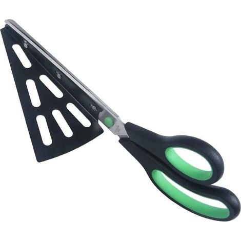 Ustensiles à pizza en acier inoxydable - Couteau à pizza en acier inoxydable avec spatule à pizza (1/5)