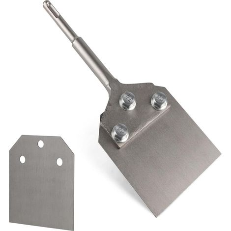SDS Plus Spatula Chisel 250 x 100 mm with Replacement Kit, for Removing Flooring and Coverings in Combination with Demolition Devices (1/5)
