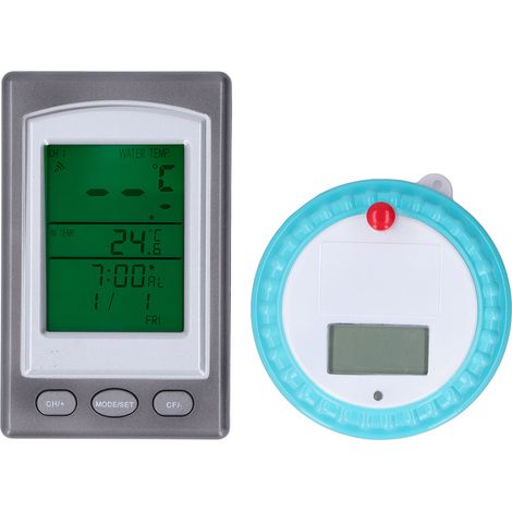 Kabelloses digitales Poolthermometer mit Fernbedienung für Badewanne, Whirlpool und Spa (1/5)