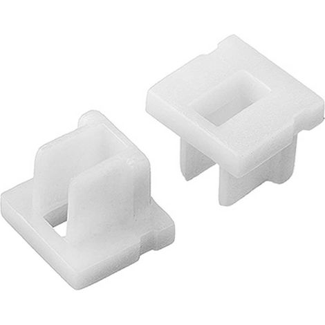 1 Paar Endkappen für Aufbau U-Profil 8 x 7,8mm (4280)