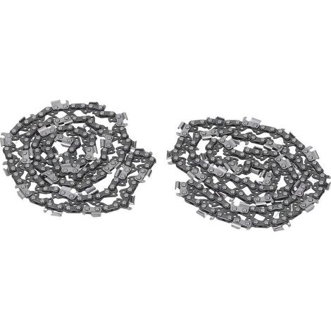 2pcs Chaîne de Tronçonneuse, 18 Pouces 325 68 72dl Kit D'ensemble en Acier en Alliage de Lame de avec Dents de Scie Incisives pour le Travail du Bois, L'exploitation (Chapitre 68)