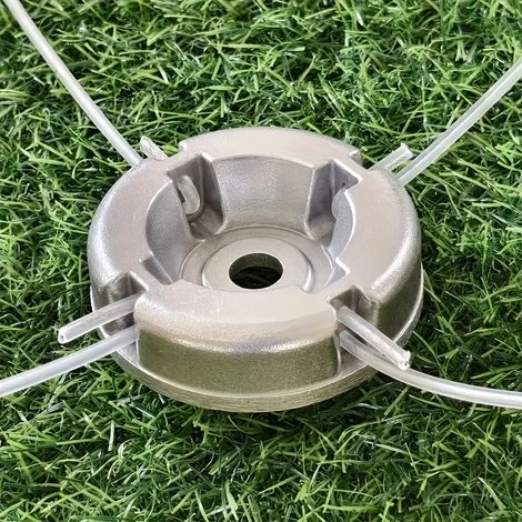Filiyano-Tête de coupe-bordures universelle en alliage d'aluminium avec fil d'acier et de nylon, pièce détachée pour tondeuse à gazon (1/5)