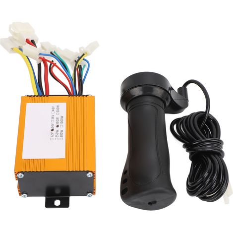 Ensemble variateur de vitesse et poignée d'accélérateur pour moteur à balais 24 V 350 W pour tricycles et scooters électriques motorisés (1/5)