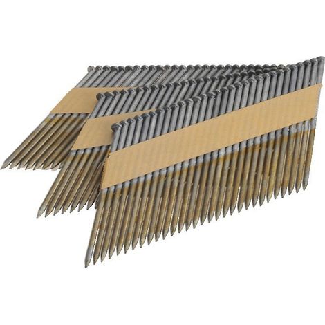 SCAB Pointes en bandes 34° lisses acier - 3,1 mm - x 2200 - 90 mm