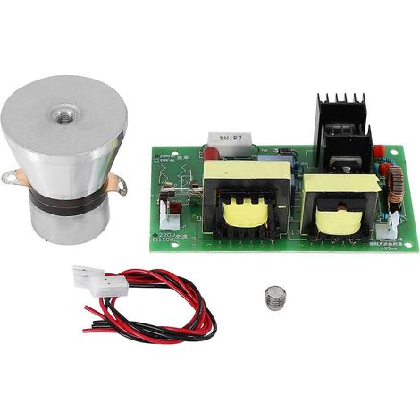 Cinq transducteurs de nettoyage ultrasonique de 100 W et 28 kHz, haute performance, avec carte de commande d'alimentation, alimentation 220 V CA. (1/5)