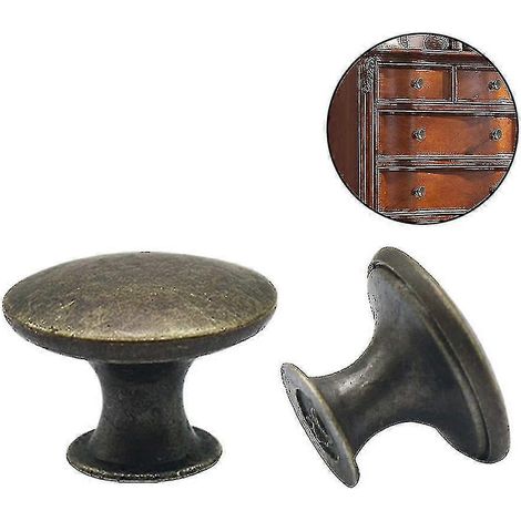 Ensemble de 16 boutons de porte de meuble, boutons de commode vintage de 30 mm (1/2)