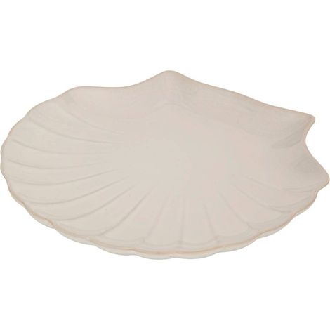 Plat coquillage Oceania 25,2x23,2cm blanc - Atmosphera créateur d'intérieur (1/2)