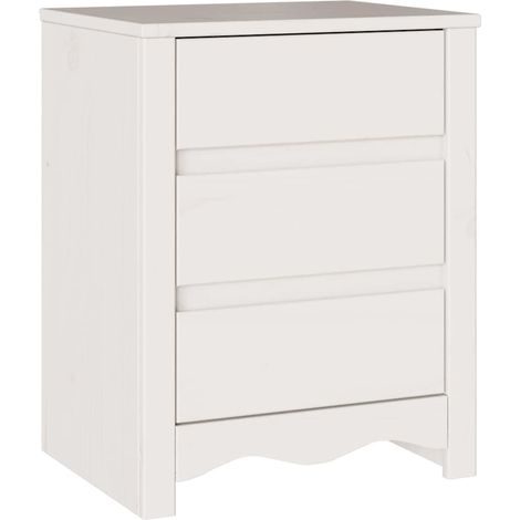 Maison Exclusive - Couchtisch Drammen Weiß 45 x 35 x 56 cm Massiv
