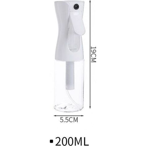 Hair Spray Bottle, Ultra-Fine Continuous Water Sprayer for Styling, Cleaning, Plants, Mistling and Skin Care, 200ml