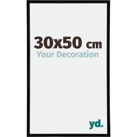 yd. - Cadre photo 30x50 - Noir Brillant - Plastique - Annecy