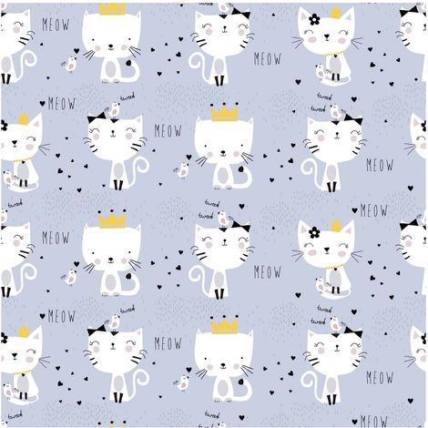 Children wallpaper wall Profhome 381311 non-woven wallpaper slightly textured with pattern for kids matt grey white black yellow 5.33 m2 (57 ft2) (1/5)