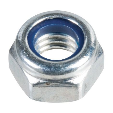 Écrou hexagonal indesserrable zingué 6 mm – Autofreinés par bague polyamide – Boîte de 200 unités – Norme DIN 985 – Viswood