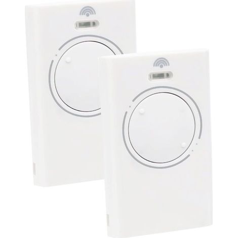 Lot de 2 émetteurs portatifs pour porte de garage compatibles 868 MHz, télécommande de porte de garage à 2 canaux, avec XT2 868 SLH LR, XT4 868 SLH LR, Rolling Code (1/5)