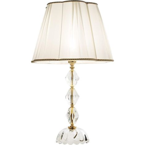 Lampada da tavolo 1 luce E27 - cristallo e vetro BRIGIDA 40x66 cm (1/3)