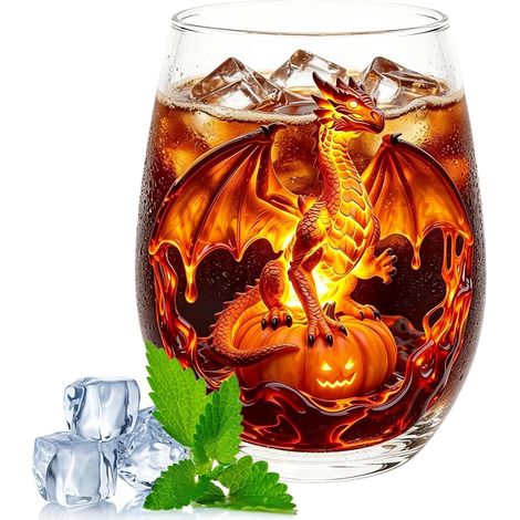 Verres à Vin Verrerie À Cocktail Sans Pied 400 Ml Avec Impression 2D De en Verre pour Anniversaire Fête Mariage Whisky Cuisine Thanksgiving Bière Maison Bar Bureau Saint-Valentin (1/5)