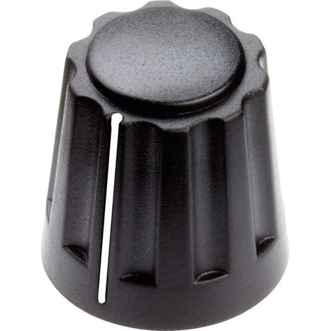 Mentor 4331.6001 4331.6001 Drehknopf mit Zeiger Schwarz (Ø x H) 14.5 mm x 14 mm 1 St.