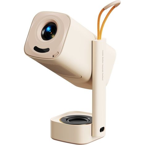 Videoproiettore multimediale portatile pieghevole WiFi BT FullHD 1080p - beige (1/5)