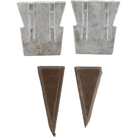 4 x Metal Corner for Iron Axe Handle, Tapered Shape for Easy Reinforcement for Repair and Fixing Wooden Tools (1/5)