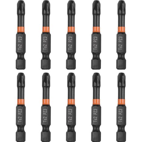 Coffret de 10 Embouts de Tournevis Pz3 de 50 mm de Long (1/5)