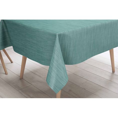 Tovaglia LIMA Acqua Marina – Tela Cerata Plastificata PVC Lavabile Antiscivolo – Made in Italy Cm. 140x140 x4 persone