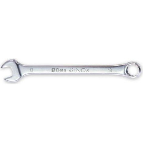 Beta 42INOX-AS Chiave combinata a forchetta e poligonale in pollici - 11/16x11/16 (1/2)