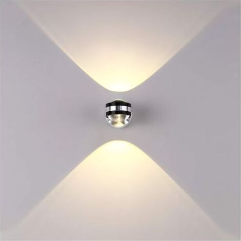 Applique Murale Intérieure LED 6W Lampe Décorative Moderne Créatif Original Éclairage Design Lumières Aluminium pour Chambre Maison Couloir Salon Blanc Chaud [Classe énergétique A++] - RWEclairage Ecl (1/5)
