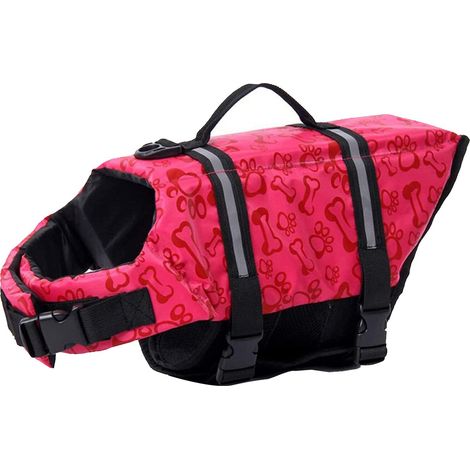 Giacca impermeabile per cani, poliestere, S, rosa (1/5)