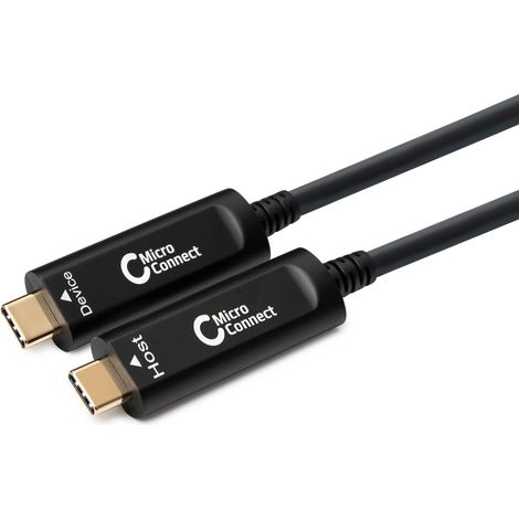 Cable de fibra óptica USB-C MicroConnect Premium de 15 m