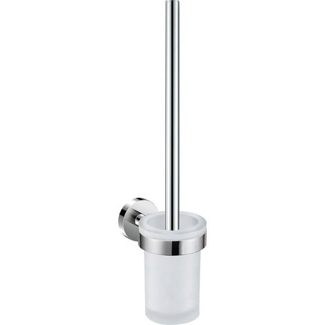 COSMIC Toilet Brush, Chrome, Wall-mounted, Glass and Metal, Start Collection
