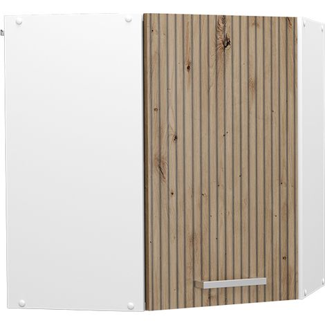 Armario colgante de esquina R-Line, Roble artesanal, 57 cm, Vicco (1/5)