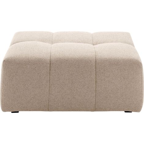 Pouf modulable en Effet capitonné tissu texturé Glory UBERTO (1/4)