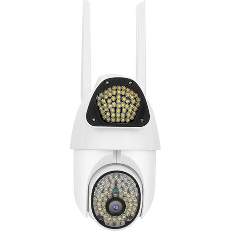 Caméra HD WiFi 1080P IP66 Vision nocturne 135 LED Alarme sonore et lumineuse Caméra PTZ pour Onvif 100-240V (Prise AU) (1/5)