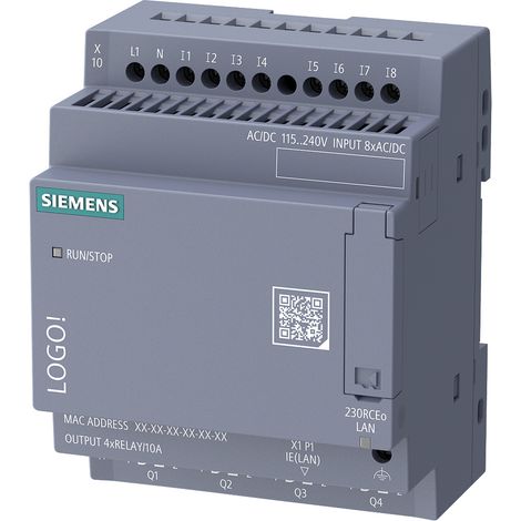 Siemens Logo 9 6ED1052-2FB08-0BA3 SPS-Steuerungsmodul 115 V/AC, 115 V/DC, 230 V/AC, 230 V/DC (1/2)