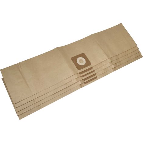 vhbw 5x bolsa compatible con Bosch UniversalVac 15 aspiradora - papel, 85.95cm x 19.9cm, marrón