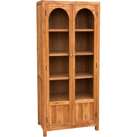 Vitrine en bois d'acacia Aurina (1/5)