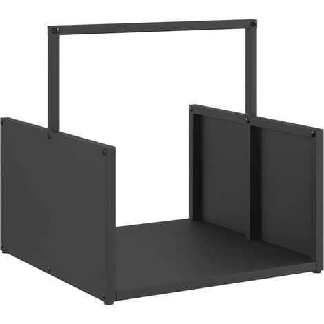Maison Exclusive - Rastrelliera per Legna da Ardere Nera 40x40x40 cm