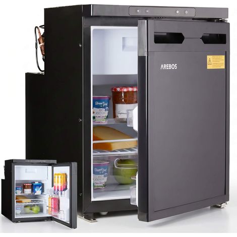 AREBOS 50L Kompressor Kühlschrank 12V/24V mit Gefrierfach APP Camping Kühlschrank für Wohnmobil & Auto (1/5)