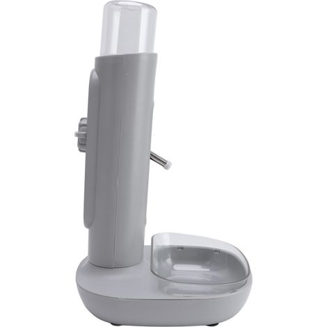 Distributeur d'eau automatique pour animaux de compagnie, hauteur réglable, bouteille amovible de 480 ml, distributeur sur pied pour chiens et chats (1/5)
