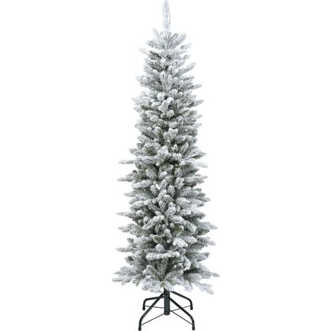 Albero di Natale Slim Fir verde innevato Ø53 × H150 cm (1/4)