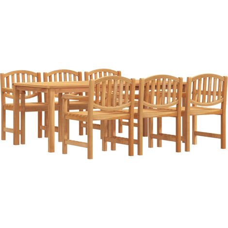 Maison Exclusive - Set da Pranzo da Giardino 7 pz in Legno Massello di Teak
