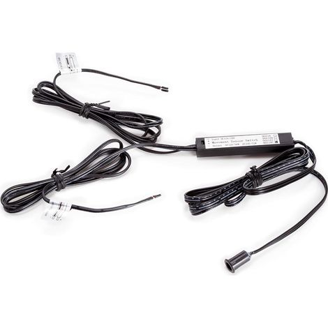 EtiamPro Interruptor Empotrado con Sensor de Movimiento, Uso Interior, para Tiras de led 12v/24v, Encendido y Apagado con Movimiento de Mano, Sensor IR, Rango de detección 5-20 cm, Longitud de Cable