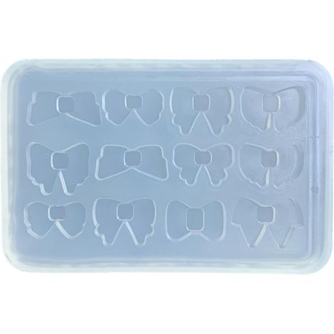Moules pour mini-pains, biscuits et gâteaux moules en silicone pour fleurs et nœuds moules alimentaires moules en résine époxy effet sable mouvant fabrication de bijoux moules multicolores. (1/5)
