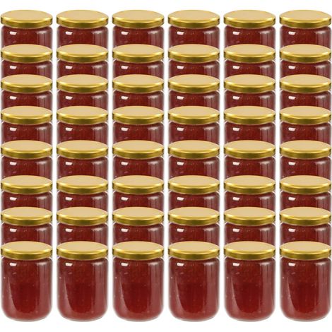 Marmeladengläser mit Goldenem Deckel 48 Stk. 230 ml