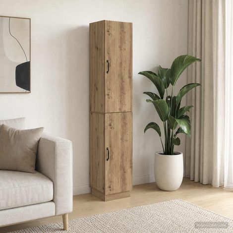 vidaXL Schrankset 2 Stk. Artisan-Eiche Holzwerkstoff (1/5)