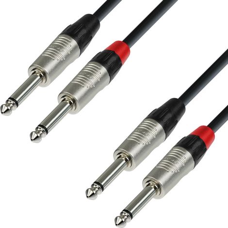 Cavo 2 Jack 6,3 Mo A 2 Jack 6,3 Mo 1m Adam K4tpp K4tpp0090