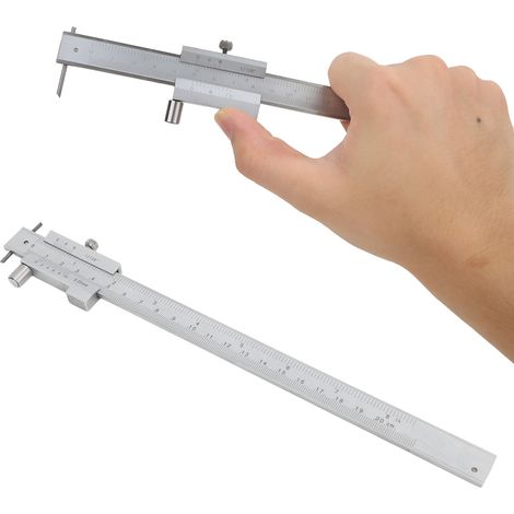 Aiguille à tracer en carbure d'acier inoxydable, jauge de traçage, pied à coulisse à vernier pour traçage parallèle 0-200 mm (1/5)