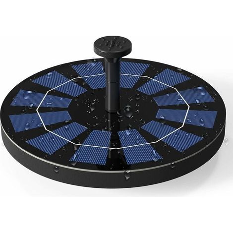 2,5-W-Solarbrunnenpumpe mit eingebauter Backup-Batterie, solarbetriebenes Wasserpumpen-Set für den Außenbereich für Vogelbad, Teich, Pool, Terrasse, Gartendekoration (1/4)