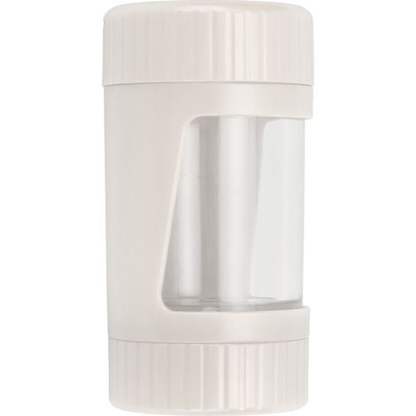 Boîte de rangement hermétique transparente avec éclairage LED intégré pour médicaments et épices, design blanc moderne (1/5)