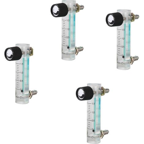 Débitmètre d'oxygène 4X 0,1-1,5 L/min 1,5 L avec vanne de régulation pour oxygène, air et gaz (1/5)