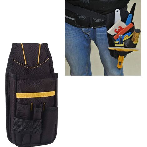 Werkzeuggürtel, Werkzeugtasche, kleine Werkzeugtasche mit verstellbarem Nylongürtel, wasserdicht für Techniker, Bauarbeiter, Wartungstechniker und Familien
